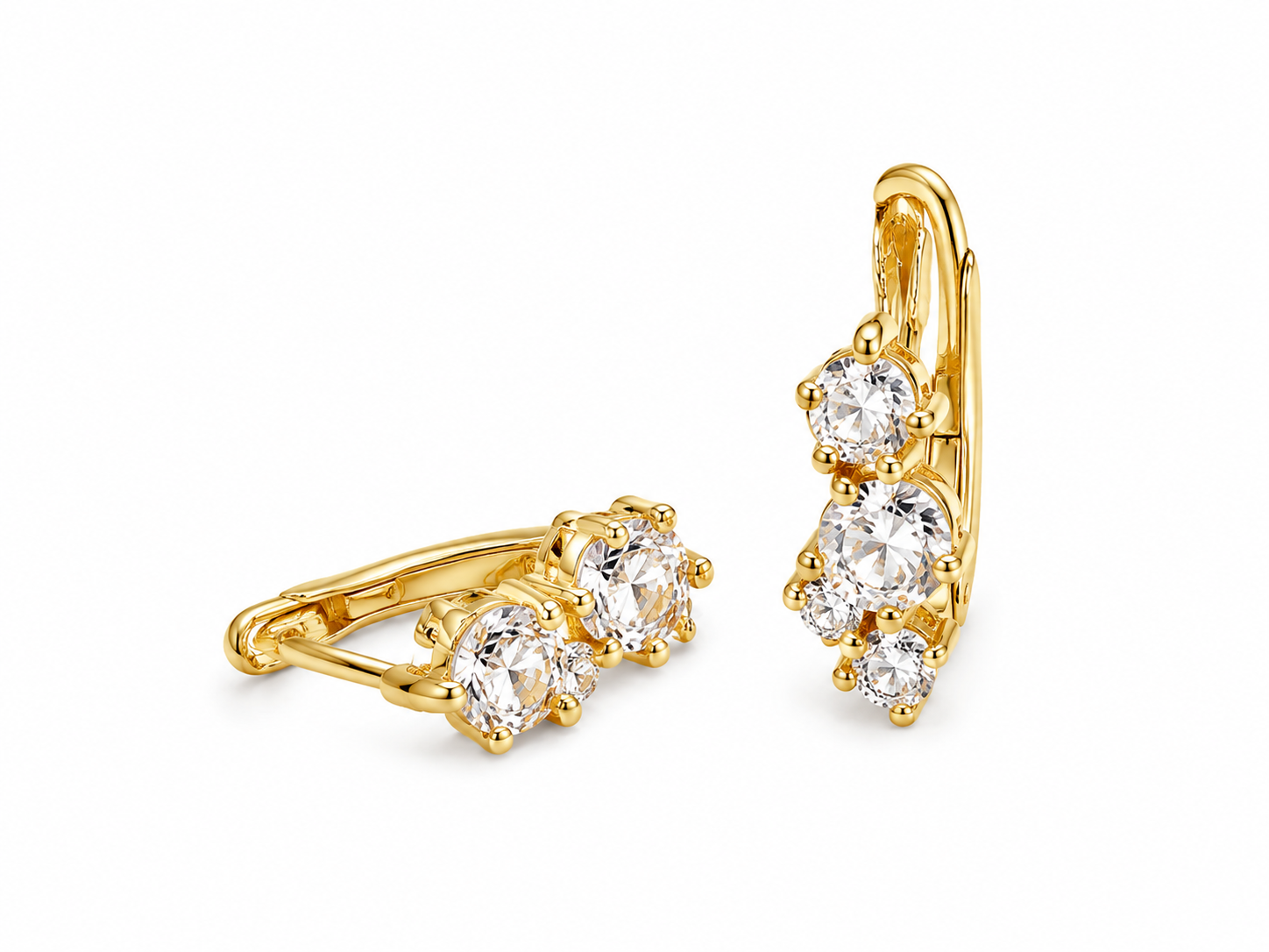 Avaline Crystal Huggie Earrings