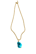 Azure Drift Turquoise Pendant Necklace
