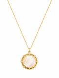 Celeste Mother of Pearl Pendant Necklace