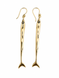 Golden Sardine Drop Earrings