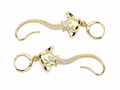 Golden Stingray Drop Earrings