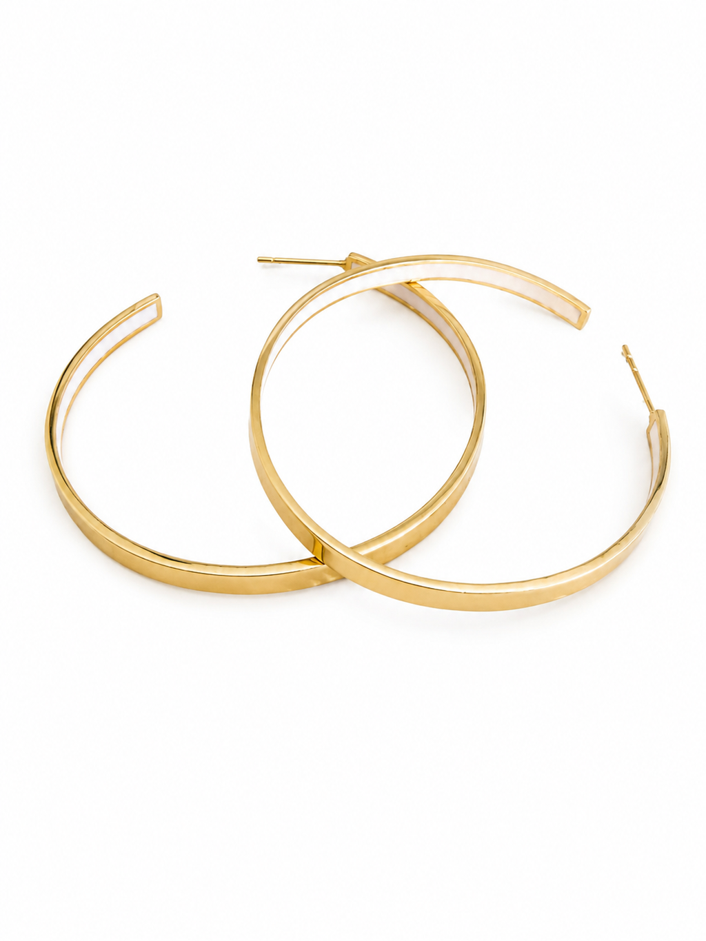 Luna Gold Hoop Earrings