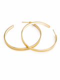 Luna Gold Hoop Earrings