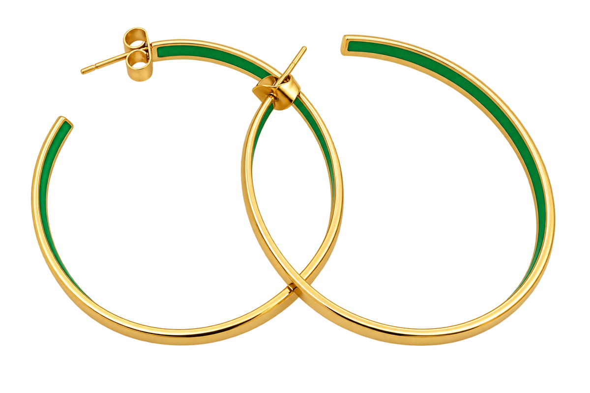 Luna Gold Hoop Earrings
