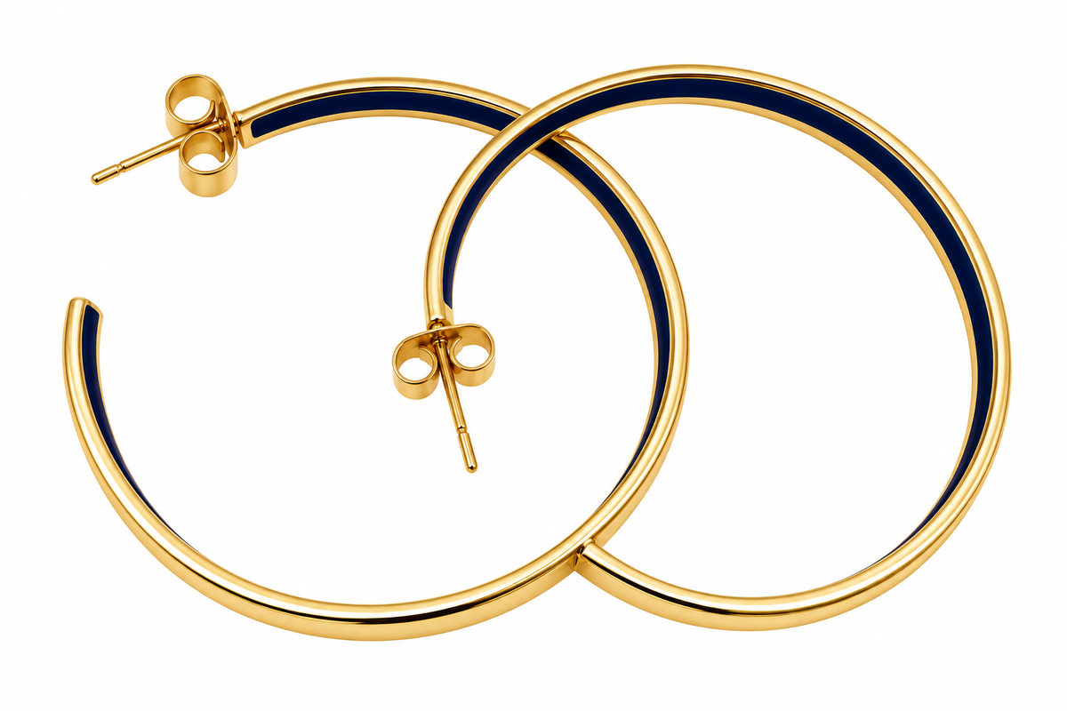 Luna Gold Hoop Earrings