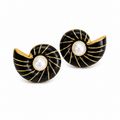 Nautilus Pearl Earring