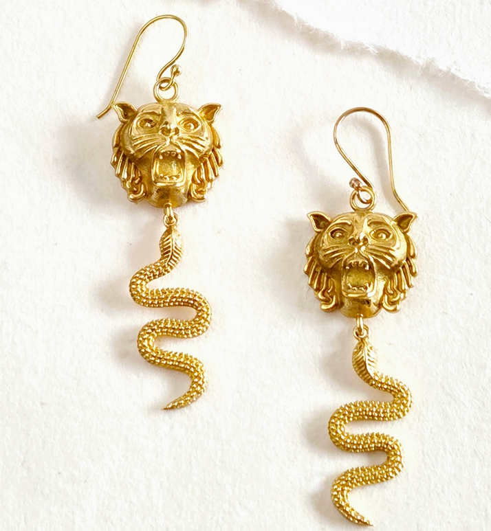 Chimera Gold Drop Earrings