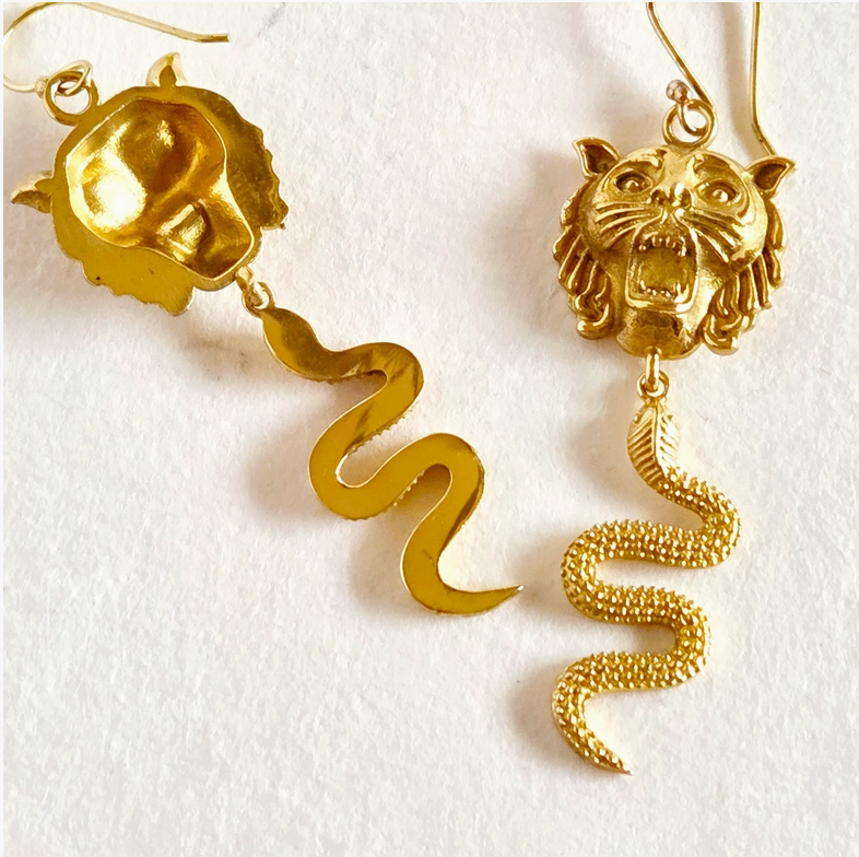 Chimera Gold Drop Earrings