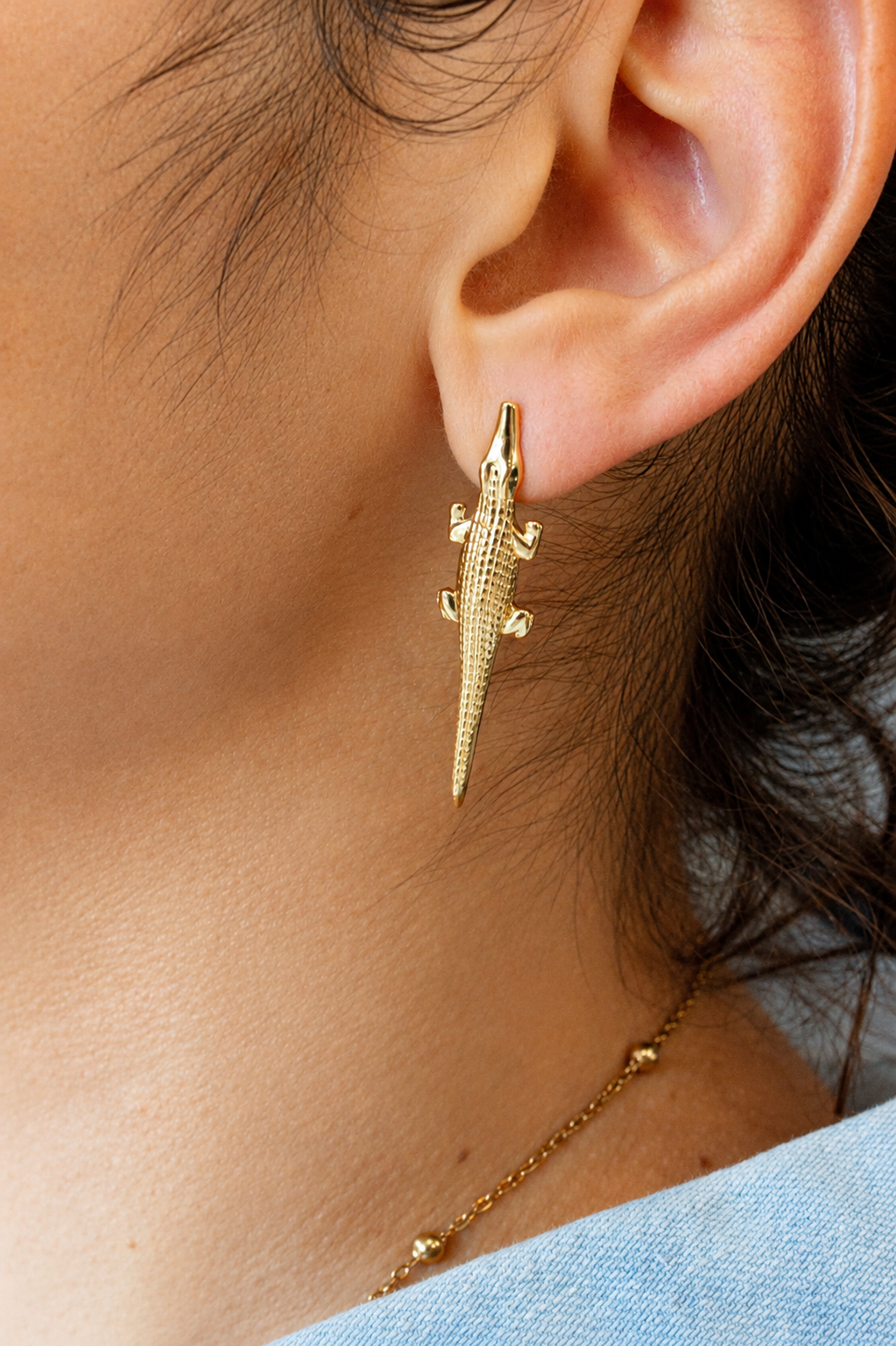 Alligator Sculptural Earrings