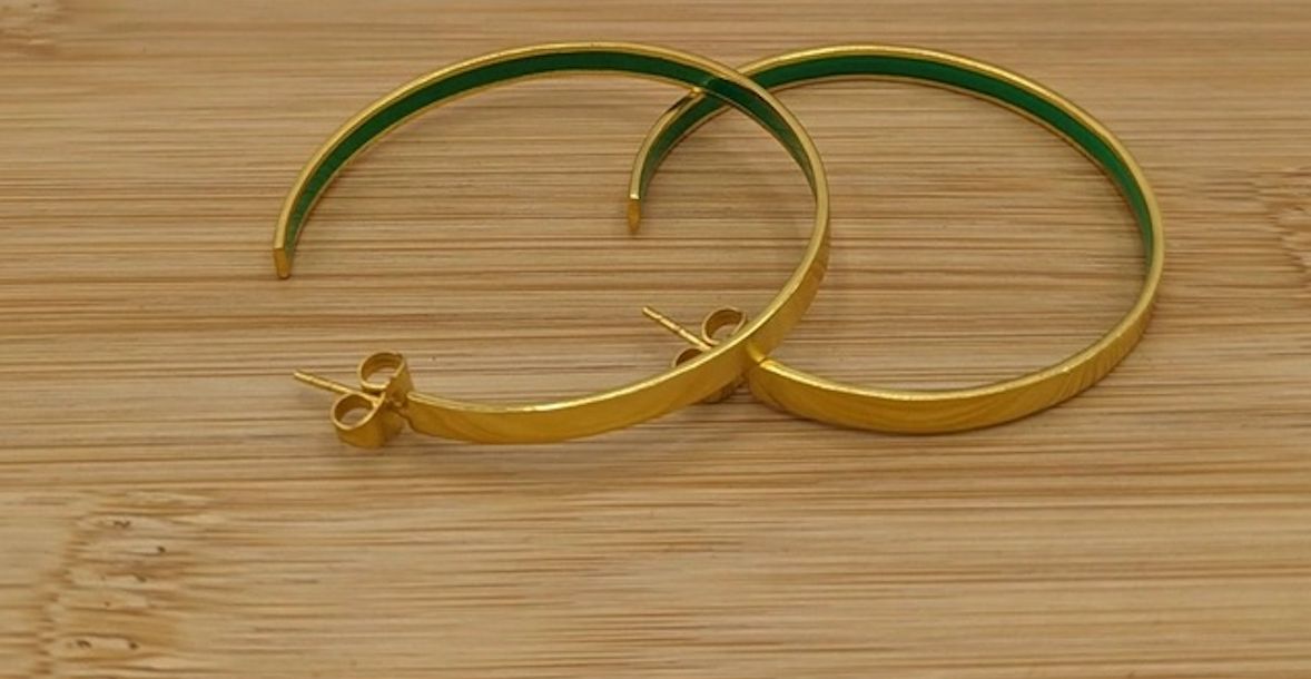 Luna Gold Hoop Earrings