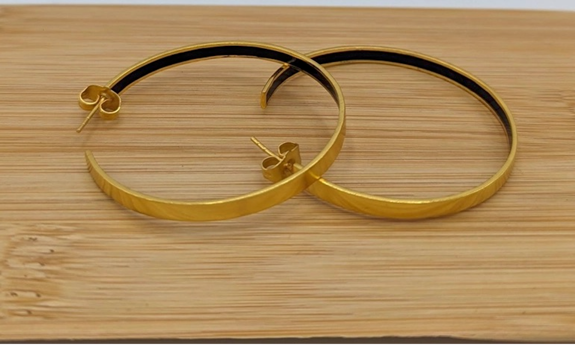 Luna Gold Hoop Earrings